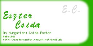 eszter csida business card